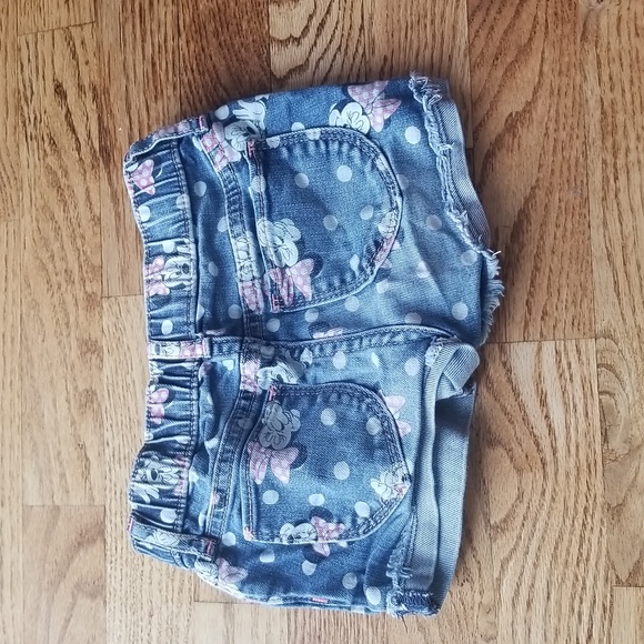 (4) GAP Disney Minnie Mouse Jean Shorts Youth Vacation Grunge Kawaii Fandom - Picture 9 of 9